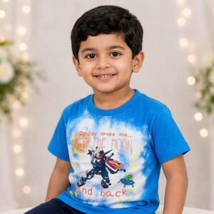 Kids Boys Round Neck T-Shirt – Soft Cotton Comfort - Image 3